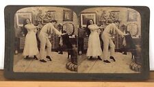 Stereoview This parting gives me pain, dear. c1900 Underwood picture