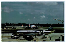 c1970s British West Indian Overseas Airways VC-700 Airplane Unposted Postcard picture