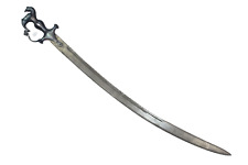 Bird Shape Handle Sword Damascus Steel Blade 36 inch Q 24 picture