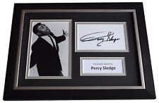 Percy Sledge Signed A4 FRAMED Autograph Photo Display R & B Soul Music AFTAL COA picture