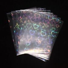 Black Lotus 100pcs/lot Love Heart Shape Laser Flashing Card Sleeves Trading Card picture