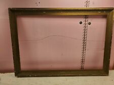 Antique Victorian Picture Frame Gilded Gesso Carved Wood Needs Restored 31x44.5 picture