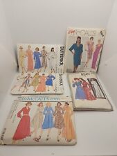 Vtg Lot of 5 1970s/80s Butterick, McCall's & Simplicity Women's Dress Patterns picture