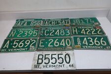 Vermont Bulk License Plates Old 1997 1990 19761971 1967 1968 1966 (E35) picture