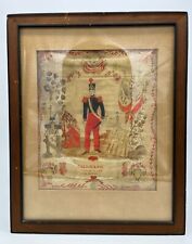 RARE Soldier Sketch Trench Art French Soldier Grenadier July Monarchy 1830-1840 picture