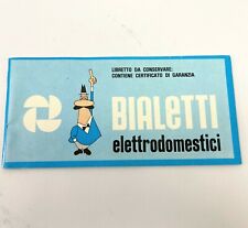 Bialetti Elettrodomestici Catalog Appliances Vintage 1960's - 1970's Italy  picture
