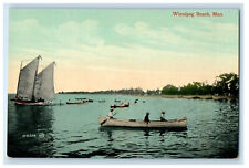 c1910 Boats Scene Winnipeg Beach Winnipeg Manitoba Canada Unposted Postcard picture