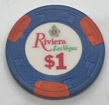 Riviera Casino Las Vegas Nevada $1 Chip H&C CJ 1971 - One Tan Inlay picture