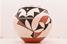 VINTAGE Acoma Pueblo Native American Pot ATQ Vase Indian Pottery Polychrome picture