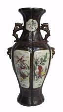 Chinese Antique 8 Immortals Handing Paint Porcelain Flower Vase WK2969 picture
