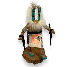 Native American Kachina Doll Mini Badger Handmade Painted Signed by BJ Badger picture