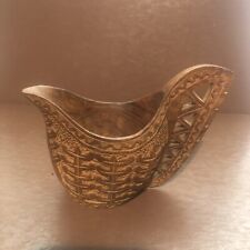 Vintage Yugoslavian Hand Carved Ceremonial Shepherds Cup picture