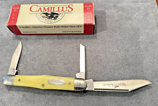 Camillus Yello Jaket #72 Carpenter's Whittler 3 blade pocketknife in box--608.24 picture