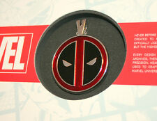 Marvel Comics Deadpool Red Logo Pendant Necklace .925 Silver WYP Chimi-Changas picture