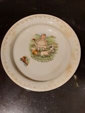 Antique Baby Bunting Hold Fast Baby Plate With Plate Holder D. E. McNicol picture