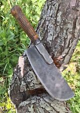 ANTIQUE KNIFE CLEAVER WHALE KNIFE BUTCHER HUNTER CHUCK WAGON COWBOY MOUNTAIN MAN picture