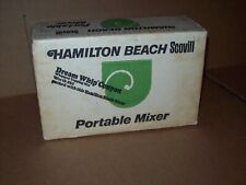 vintage 1970s Hamilton Beach electric hand mixer Harvest Gold #107G working picture