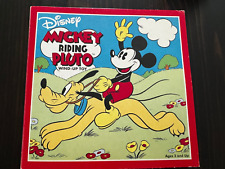 Disney Mickey Riding Pluto Wind-Up Toy - Retro Collection - In Box  picture
