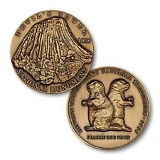 DEVIL'S TOWER NATIONAL MONUMENT BRONZE  CHALLENGE COIN picture