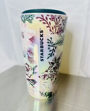 Starbucks 2022 Holiday Pink Enchanted Forest Floral Ceramic Tumbler 12oz- Rare picture