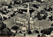 The Nave Salisbury Cathedral England aerial view RPPC Postcard picture