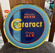 RARE 1930'S CATARACT BEER METAL BEER TRAY CHARGER SIGN CATARACT BRG ROCHESTER NY picture