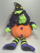 Stuffins Vintage Halloween Witch - Moon & Stars Hat Colorful Plush - 1993 picture