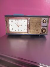 Vintage Blue Bulova Clock Radio Model 400 picture