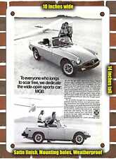 METAL SIGN - 1977 MG MGB Wide Open Sports Car picture