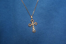 Vintage 1960's 10K Gold Cross Pendant With a Kement 18