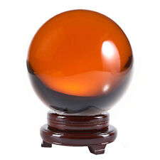 Amlong Crystal Meditation Divination Sphere Crystal Ball with Wood Stand picture