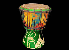 Vintage Hand Carved Wooden Tribal African Art African Percussion Djembe Kam-2406 picture