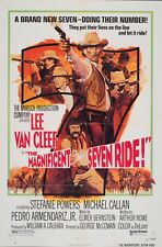 THE MAGNIFICENT SEVEN RIDE MOVIE POSTER *2X3 FRIDGE MAGNET* LEE VAN CLEEF POWERS picture