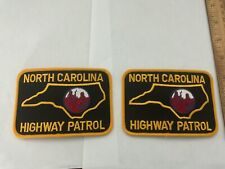 North Carolina Highway Patrol collectable Patch Set 2 pieces picture