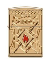 Zippo 1741, Zippo Flame, Deep Carved HP Brass Armor Lighter, Numbered to 100 picture