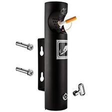 ELITRA Wall Mounted Outdoor Cigarette Butt Receptacle (Black) picture