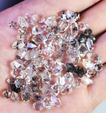 74pcs Natural Herkimer Diamond Black Phantom Crystal Quartz Mineral Specimen picture