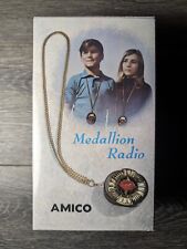 1960's AMICO Medallion / Necklace Figural Transistor Radio Japan Battery Op NOS picture