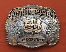 2011 Ohio Jr Rodeo Finals 3-5 Champion All Around Cowboy Gist Trophy Belt Buckle picture