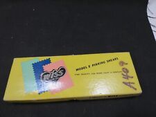 MID CENTURY ERA WISS MODEL E FORGED STEEL PINKING SHEARS ORIGINAL BOX picture
