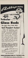 1954 Print Ad Phillipson Tubular Glass Fishing Rod Split Action Bamboo Denver,CO picture