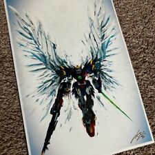 Gundam Wing “Endless Waltz” Art Print - Wing Zero Gundam - Signed picture