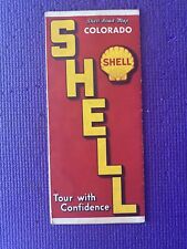 Vintage 1938 Shell Road Map Colorado picture