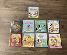 Lot Of 9 Vintage Little Golden Books Disney Mickey And Minnie Read picture