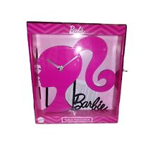 NEW Barbie Silhouette Pink Table Top Clock Mattel  picture