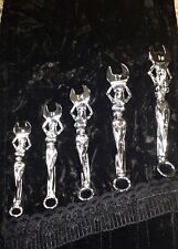 NO FEAR NAKED NUDE LADY WRENCH SET CHROME RARE UNUSUAL SCARCE COLLECTIBLE HTF picture