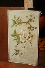 Antique Christmas Card Garlands of Hopes ca 1880's 1890's picture