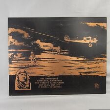 May 20 1977 Copper Wall Hanging 50th Anniver Charles Lindbergh Flight Dan Zerfas picture