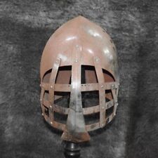Medieval 14 Gauge Bascinet Helmet Reenactment Combat Knight Armor Halloween Gift picture