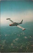 Postcard Airplane Republic F-84 Thunderjet Fighter Bomber Aircraft picture
